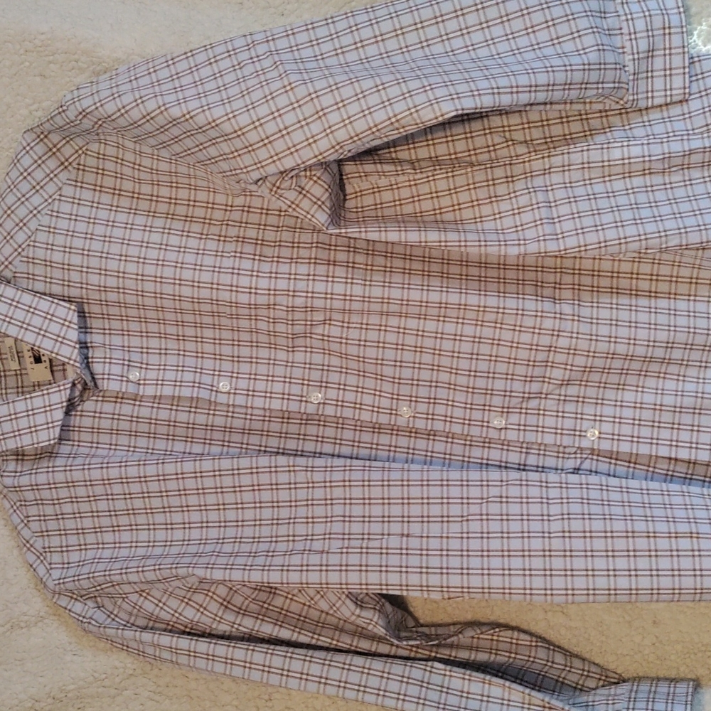 Men's Plaid long sleeve casual dress shirt